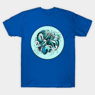 Swans Aussie Tangle in Blue T-Shirt